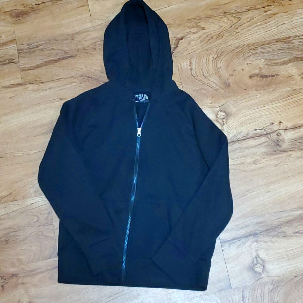 Black zip hoodie